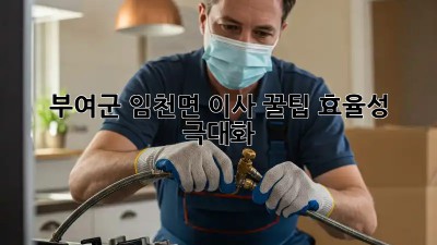 부여군 임천면 이사 꿀팁🍯: 효율성 극대화!